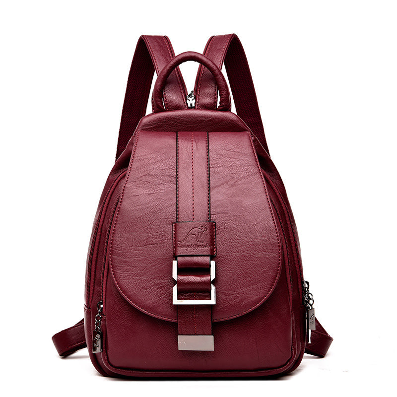 Clare V. Leather Backpack - Red Backpacks, Handbags - W2437281