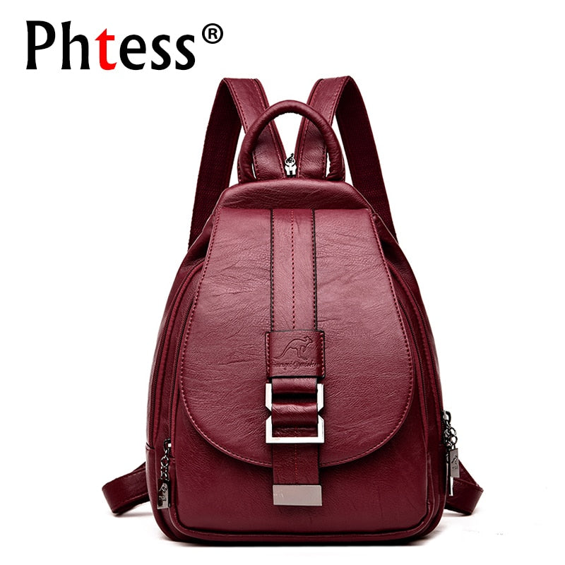 PHTESS Vintage Leather Backpacks
